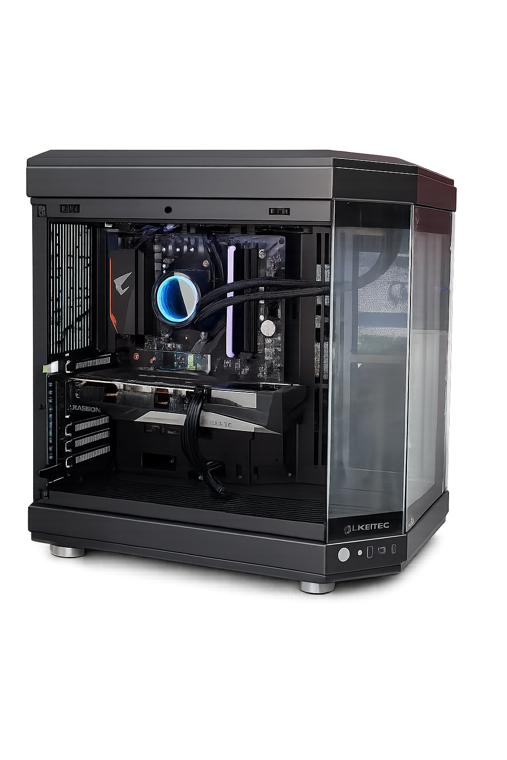 DESKTOP GAMER VANGUARD (PROCESSADOR AMD RYZEN 7 5700X), MEMÓRIA 16GB, SSD 512GB, PLACA DE VÍDEO RTX 7600 8GB, WINDOWS 11 TRIAL, OFFICE 2019 TRIAL
