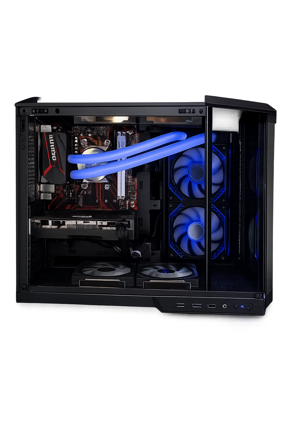 DESKTOP GAMER ELITE (PROCESSADOR AMD RYZEN 5 2600X), MEMÓRIA 16GB, SSD 240GB, PLACA DE VÍDEO RX 6600M, WINDOWS 11 TRIAL, OFFICE 2019 TRIAL