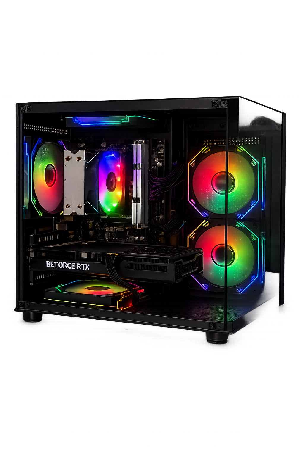DESKTOP GAMER TITAN (PROCESSADOR INTEL CORE I5 11400F), MEMÓRIA 16GB DDR4, SSD 480GB, PLACA DE VÍDEO RTX 3060 12GB, AIR COOLER RISE MODE, FONTE 650W COOLER MASTER 80 PLUS WHITE, WINDOWS 11 TRIAL, OFFICE 2021 TRIAL