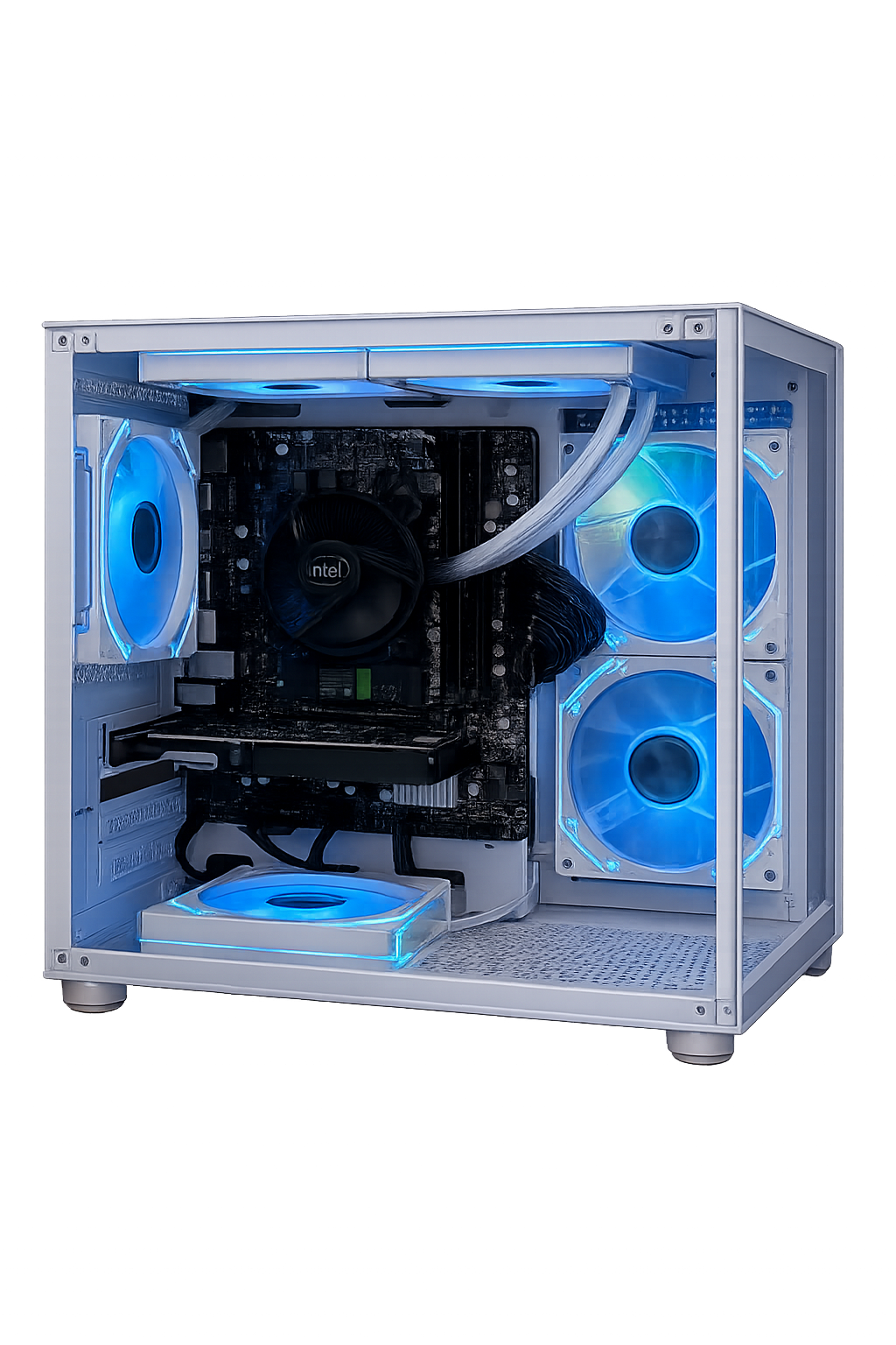 DESKTOP GAMER MOON (PROCESSADOR INTE I7 - 10º) MEMORIA 8GB , SSD 512GB, PLACA DE VIDEO GT730 4GB WINDOWS 11 TRIAL OFFICE 2019 TRIAL (imagem ilustrativa)