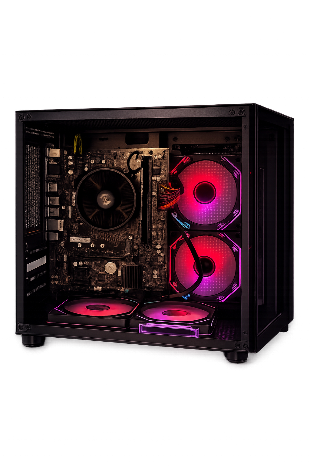 DESKTOP GAMER POWER (PROCESSADOR AMD RYZEN 5 2400G), MEMÓRIA 8GB, SSD 512GB, PLACA DE VÍDEO GTX 1060 6GB, WINDOWS 11 TRIAL, OFFICE 2019 TRIAL  