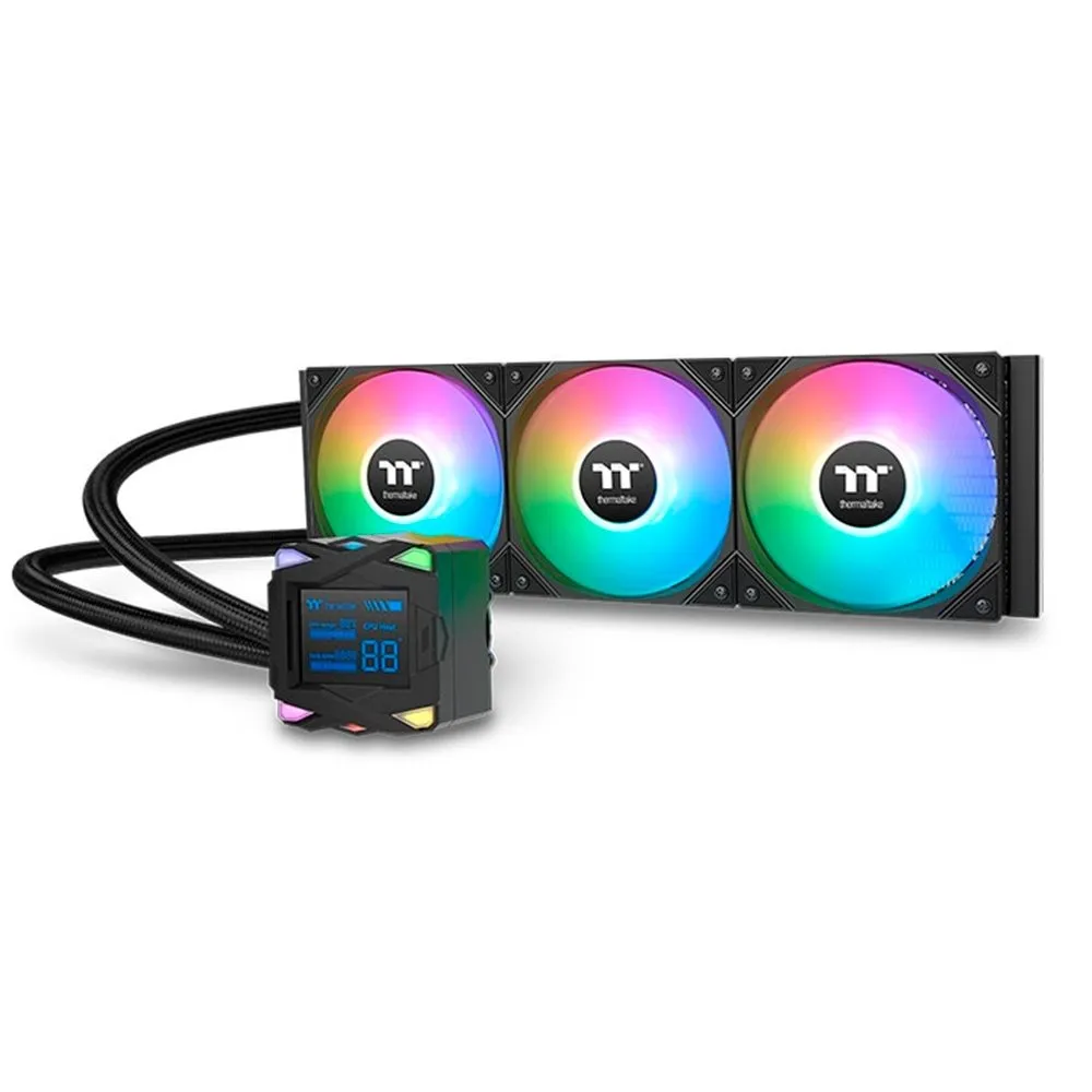 Water Cooler Thermaltake LA 360-S ARGB Sync Edition-S, ARGB, 360mm, Multiplataforma AMD e Intel, Preto - CL-W462-PL12SW-A