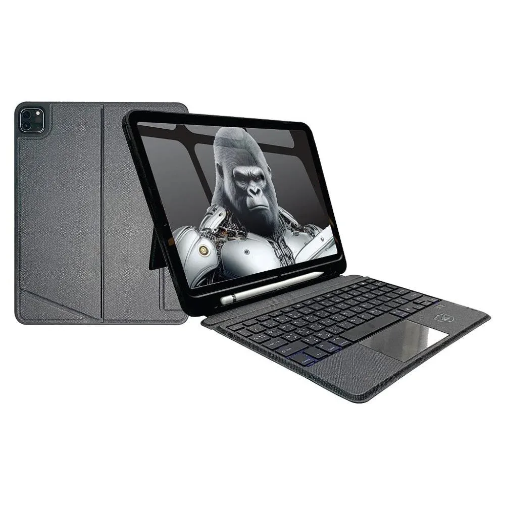 "Capa Para Ipad De 10.9"" E 11"" Com Teclado Touchpad, Suporte"