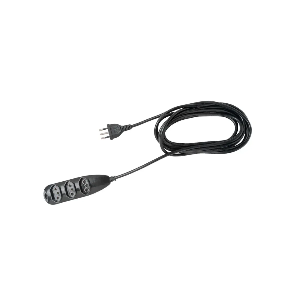 Extensao Eletrica 3 Tomadas Intelbras Ext 3003 10a Preto 3m