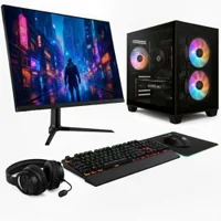 "PC Gamer Skill Apex, Amd Ryzen 7 5700g, Geforce RTX 5060 8GB, 16gb Ddr4, SSD 512gb M.2, Monitor LED 24"" 180hz Preto Sap207"