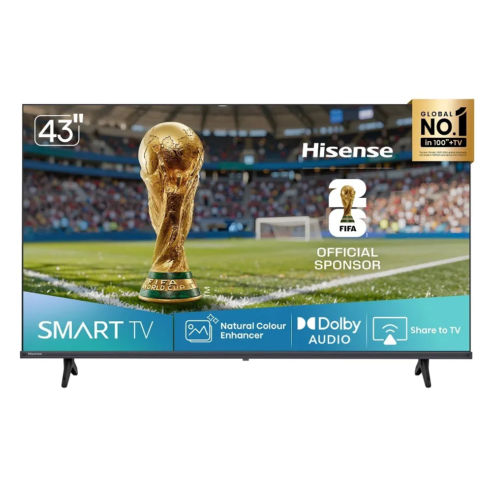 Smart Tv Hisense DLED Full Hd 43"" 43a4nv Com Processador Ai Hdr10 Dts Virtual X Dlna Alexa E Google