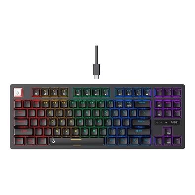 Teclado Mecânico Gamer Rise Mode GM2 Pro Black RGB Rainbow Switch Outemu Blue - RM-TCM-GM2-BBLUE