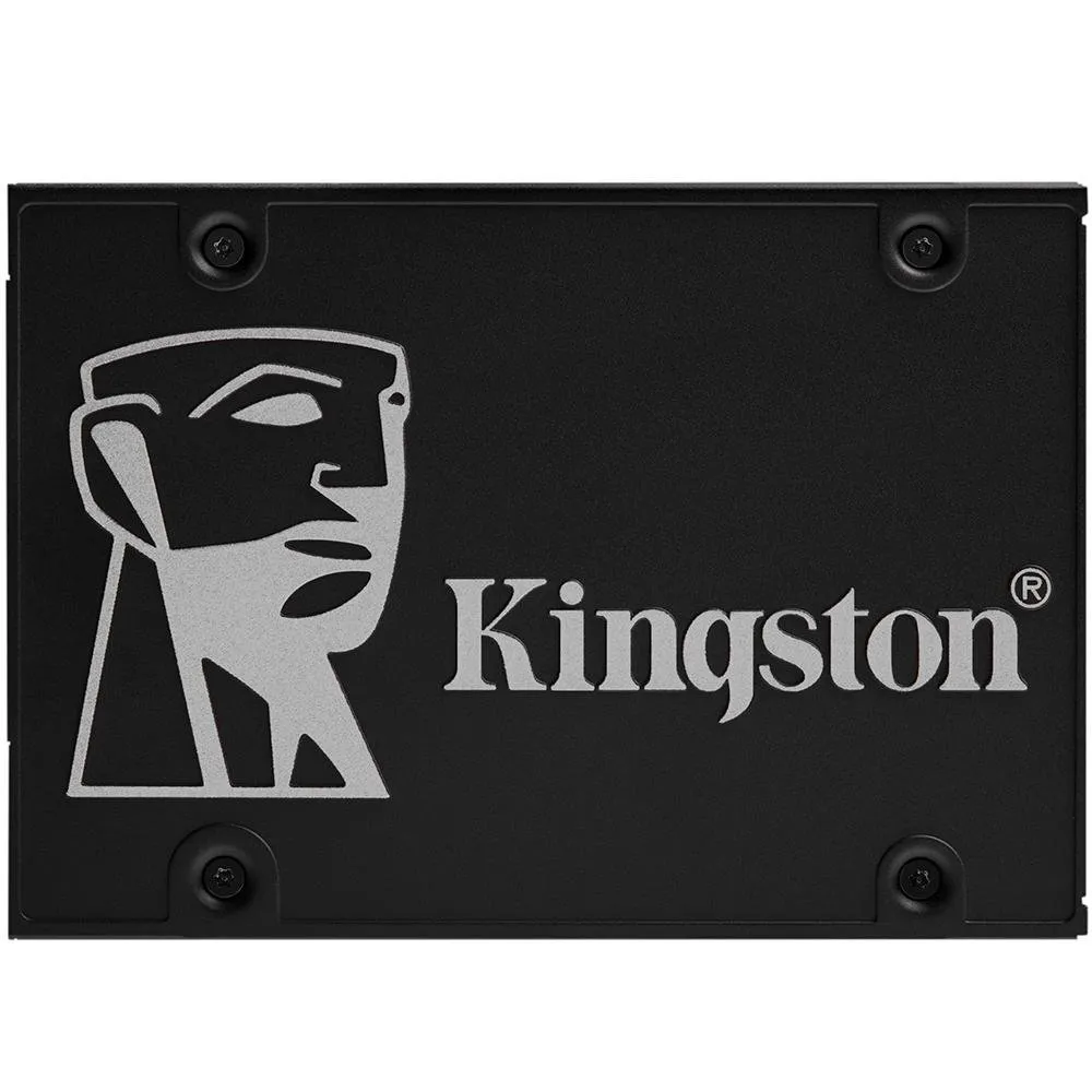 "SSD Kingston KC600, 256GB, SATA III, 2.5"", Leitura: 550MB/s, Gravação: 500MB/s, Corporativo, Preto - SKC600/256G"