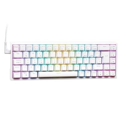 Teclado Mecânico Gamer Husky HailStorm, 65%, RGB, Switch Gateron Brown, ABNT2, Branco -  HTG002BRMA