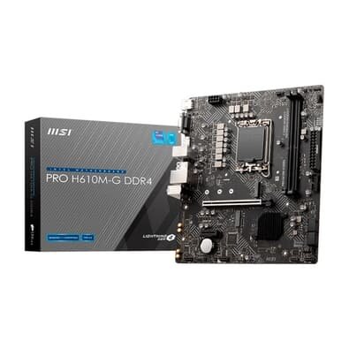 Placa Mãe MSI H610M-G PRO, Intel, MATX, DDR4 - PRO H610M-G DDR4