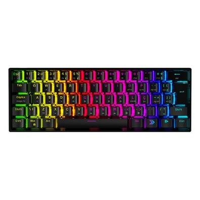 Teclado Mecânico Gamer GAMING TG600, Preto, 60% e ABNT2, RGB, Switch Gateron Blue - KGTG600PTAZ