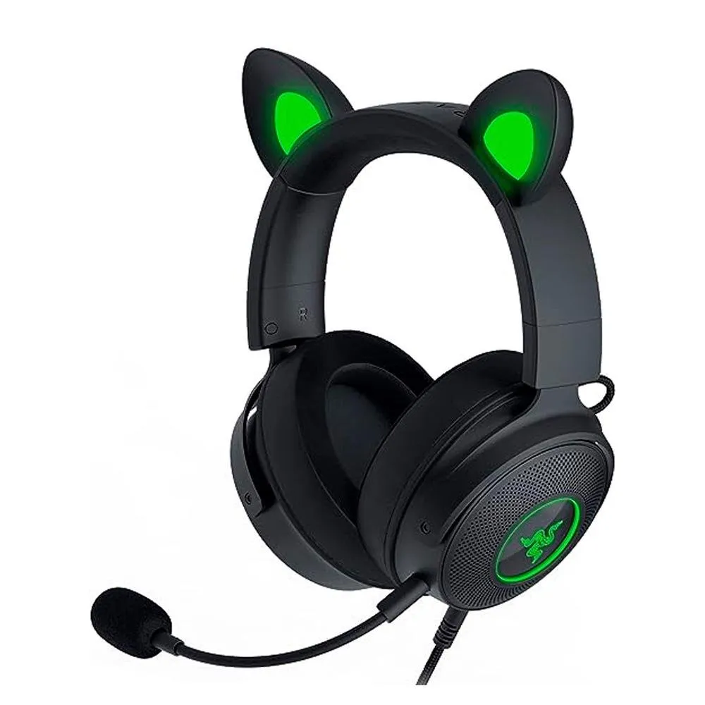 Headset Gamer Razer Kraken Kitty V2 Pro, Chroma RGB, Som Surround 7.1, Drivers 50mm, USB, PC, Playstation e Nintendo - RZ04-04510100-R3U1
