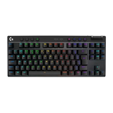 Teclado Gamer Sem Fio Logitech G Pro X com design TKL, Layout US, RGB LIGHTSYNC e Switch Exclusivo GX Brown Tactile, Preto- 920-012127
