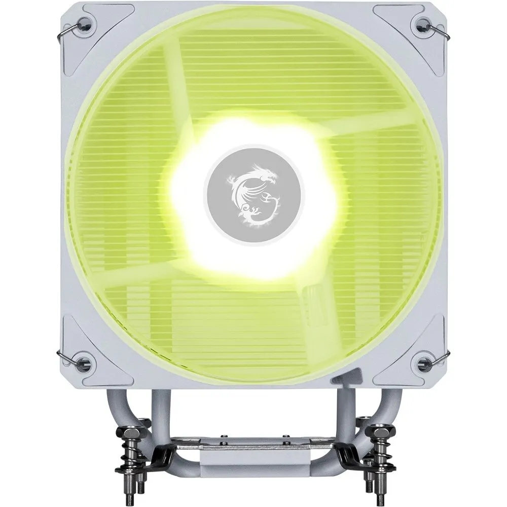 Air Cooler Gamer MSI MAG COREFROZR AA13 White, ARGB, AMD e Intel, 120mm, Branco - CFAA13W