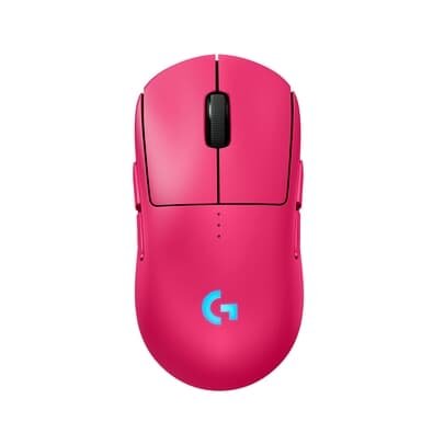 Mouse Gamer Sem Fio Logitech G PRO 2 com Lightspeed, RGB Lightsync, Ambidestro, 4 Botões Programáveis, DPI de 32K, Rosa Magenta - 910-007308