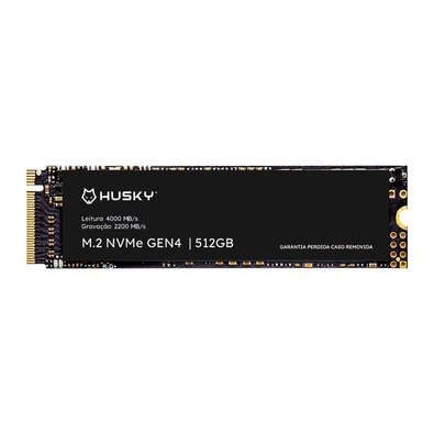 SSD Gen4 Husky ThunderBoost, 512GB, M.2 NVMe, Leitura 4000 MB/s, Escrita 2200 MB/s - HSSD512GEN4
