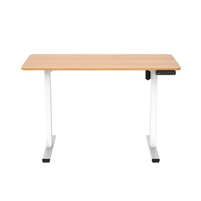 Mesa de Escritório FlexiSpot com Regulagem de Altura, Tampo Maple e Estrutura Branca - FQ2-WM-1260
