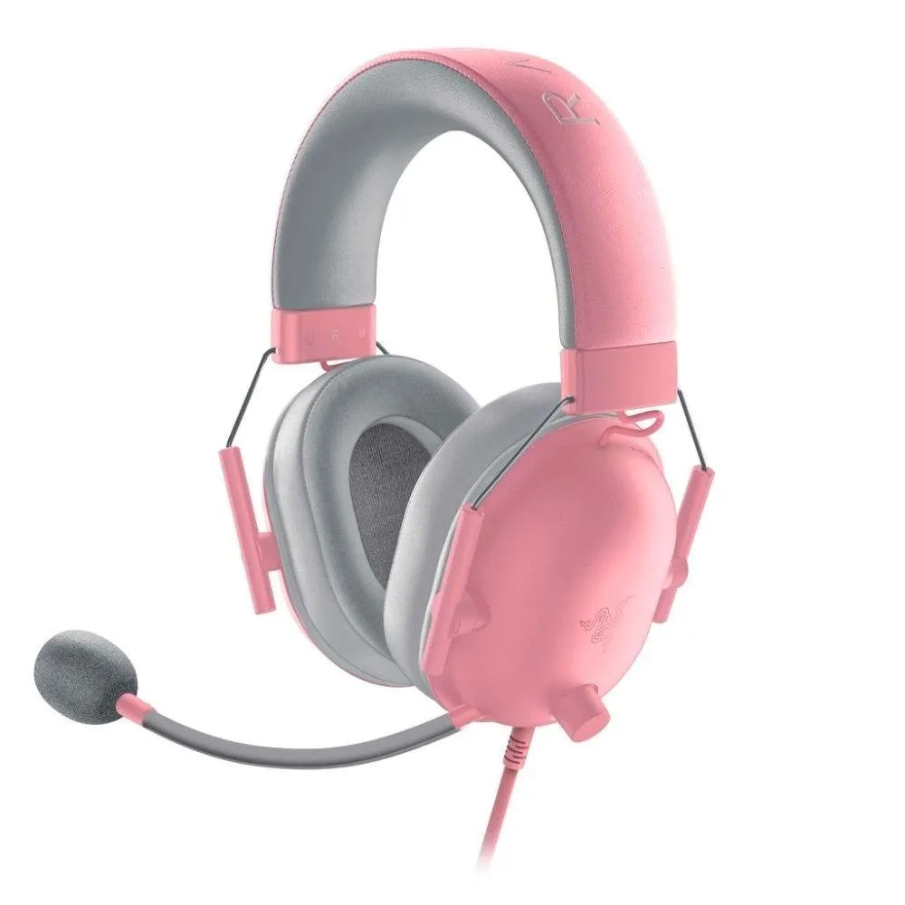 Headset Gamer Razer BlackShark V2 X, Drivers 50mm, Surround 7.1, 3.5 mm, Rosa - RZ04-03240800-R3U1