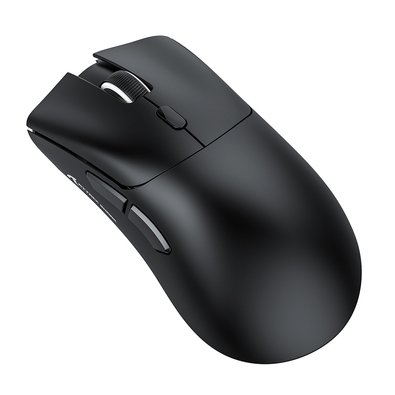 Mouse Gamer sem Fio Attack Shark R1 Ultraleve e design Ergonômico, Tri-Mode, 18.000 DPI, Sensor Óptico PAW3311, 6 Botões - Preto