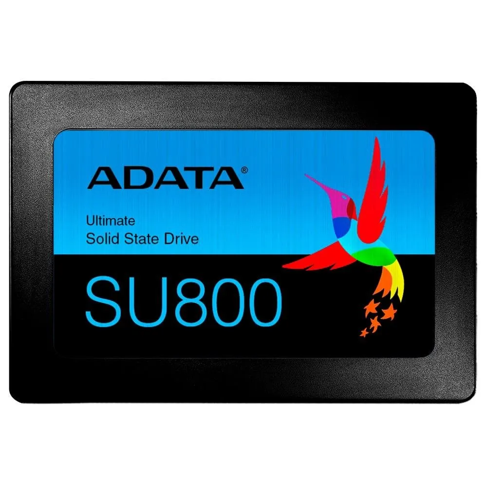 "SSD  Adata Ultimate SU800 SATA, 1TB, 2.5"", Leitura: 550MB/s e Gravação: 500MB/s, Preto - ASU800SS-1TT-C"