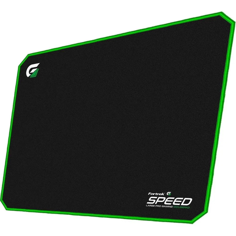Mousepad Gamer Fortrek Speed MPG102, Grande (440X350mm), Preto/Verde - 72695