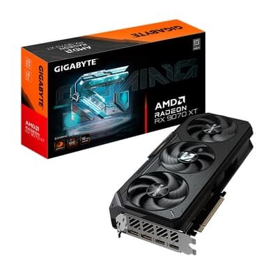 Placa de Vídeo Gigabyte RX 9070 XT GAMING OC 16G AMD Radeon, RGB, 16GB, GDDR6, 256bits, OpenGL 4.6 - GV-R9070XTGAMING OC-16GD