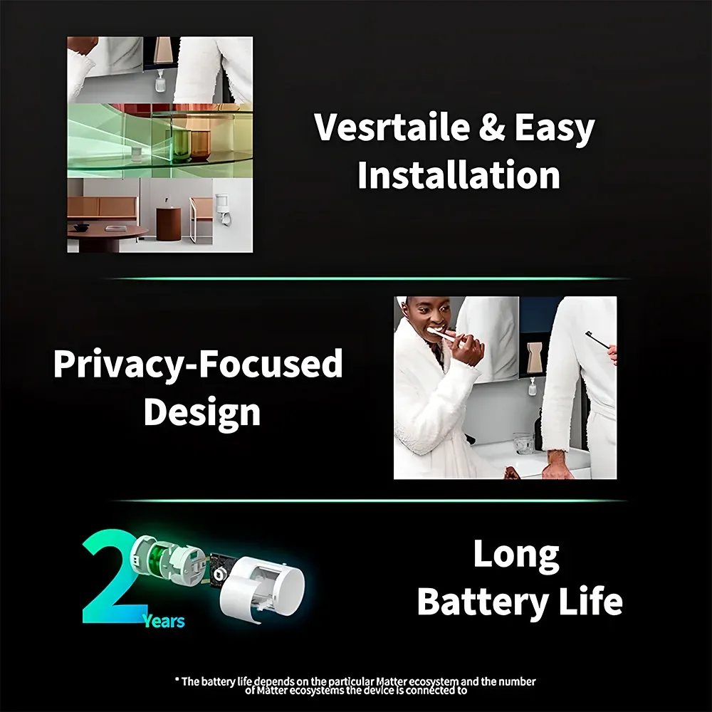 Sensor Movimento E Luz Aqara P2 Matter Casa Inteligente