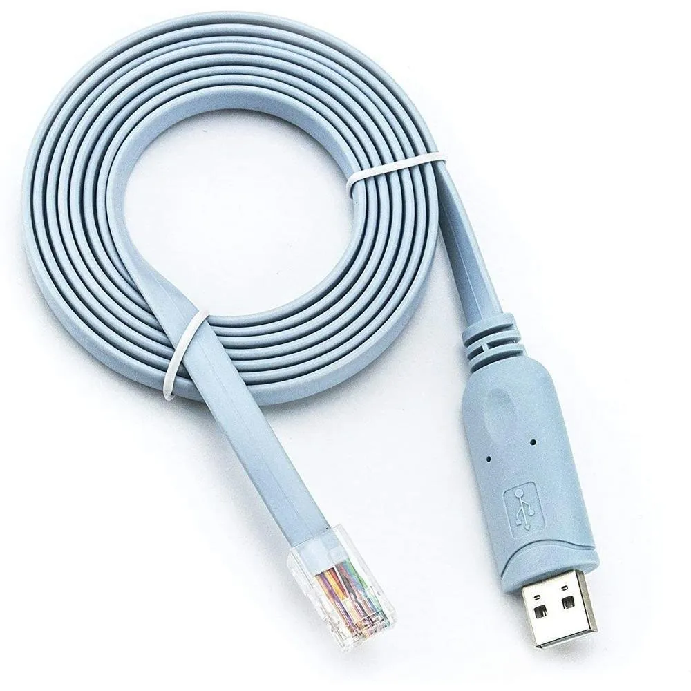 Cabo Console Usb Para Rj45 Azul 1,80 Metros
