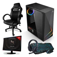 Pc Gamer Completo Neologic Nli83587, Amd Ryzen 5 5600g, 8GB, Radeon Vega 7 Integrado, SSD 240GB, 500w 80 Plus + Cadeira