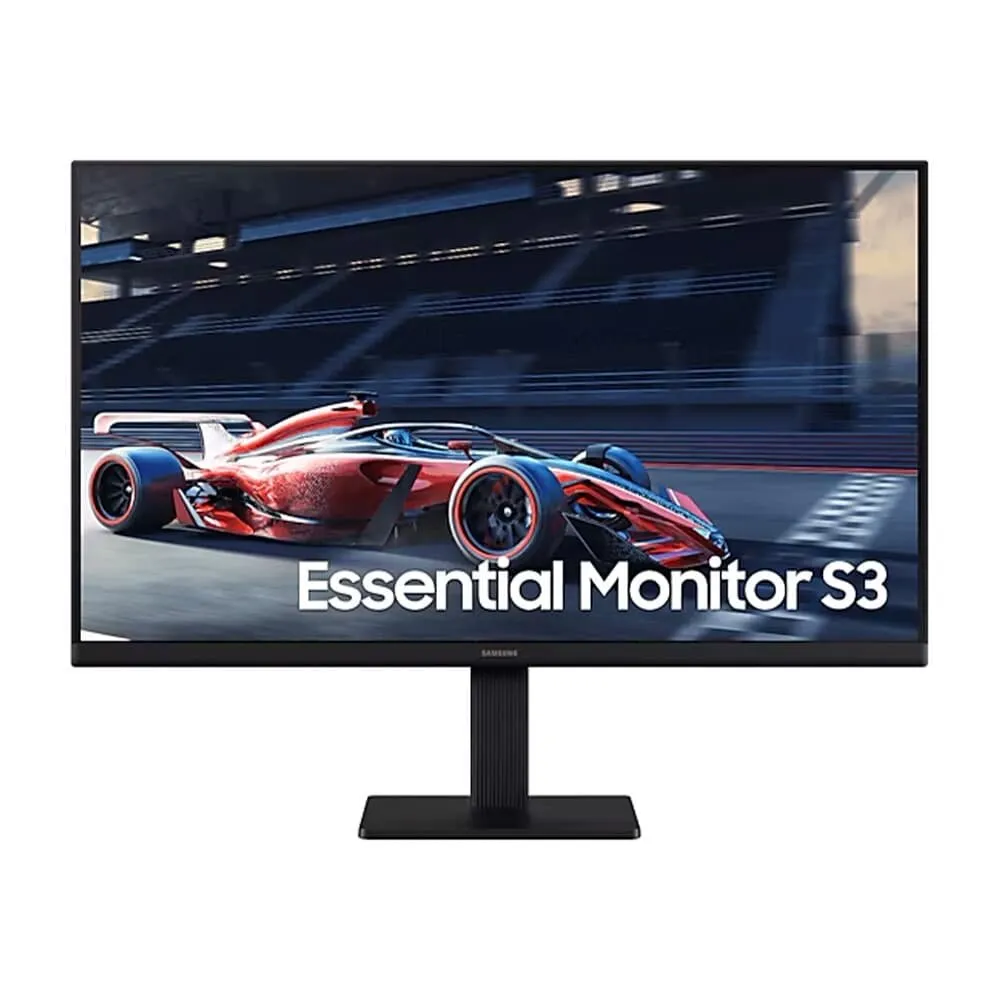 "Monitor Gamer Samsung Essential S3 24"", FHD, 100Hz, 5ms, IPS, HDMI e VGA, Preto - LS24D300GALMZD"