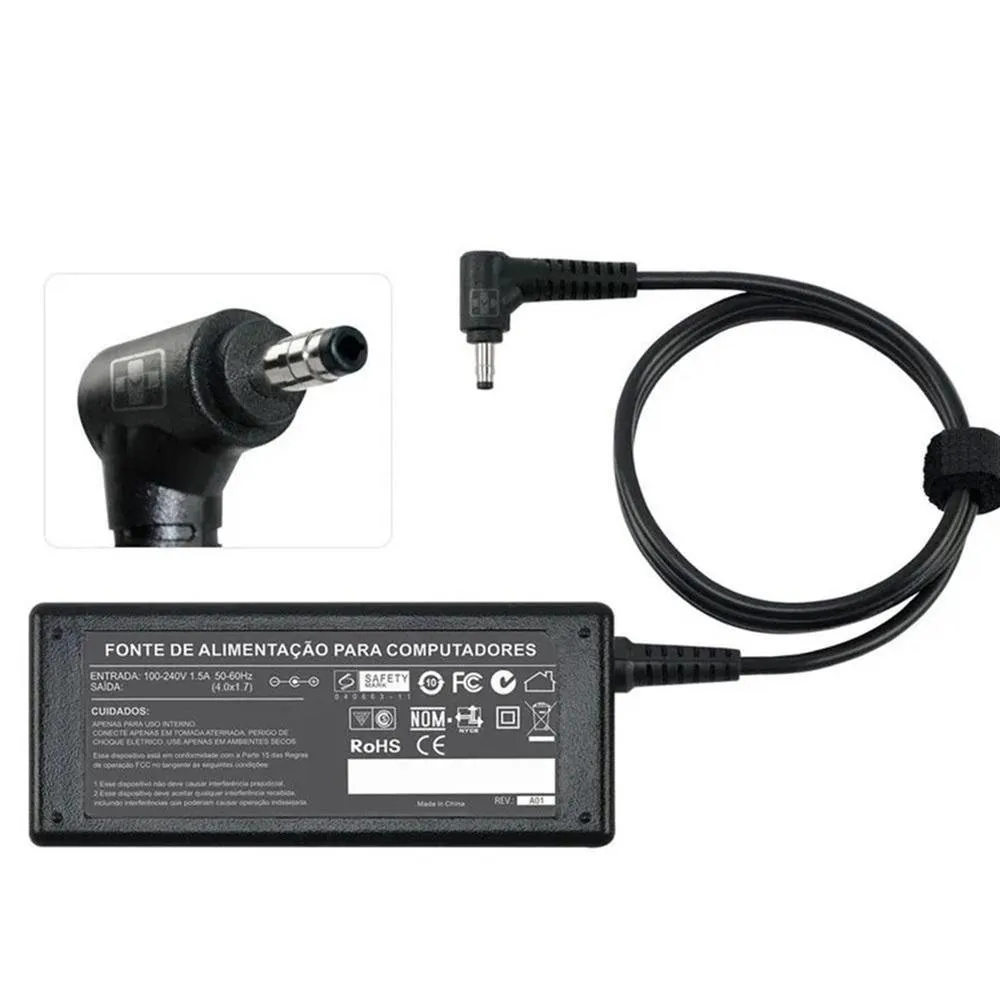 Fonte Carregador Para Notebook R580 19v 3,42a 65w 644