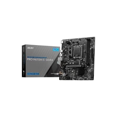 Placa Mãe MSI PRO H610M-S Intel Core, DDR4, mATX, Realtek ALC897 Codec - PROH610MSD4