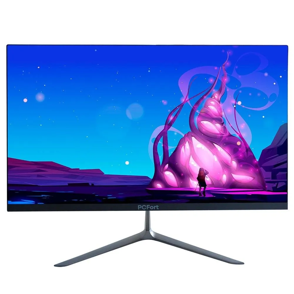 "Monitor Gamer PCFort 23.8"", Full HD, 165Hz, 1ms, FreeSync, DisplayPort e HDMI, Preto e Prata - H238F165"