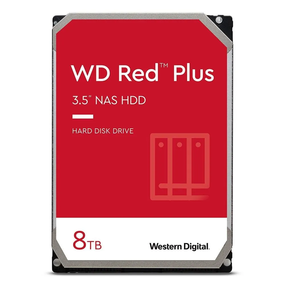 "HD WD Red Plus, 8TB, 3.5"", SATA - WD80EFPX"