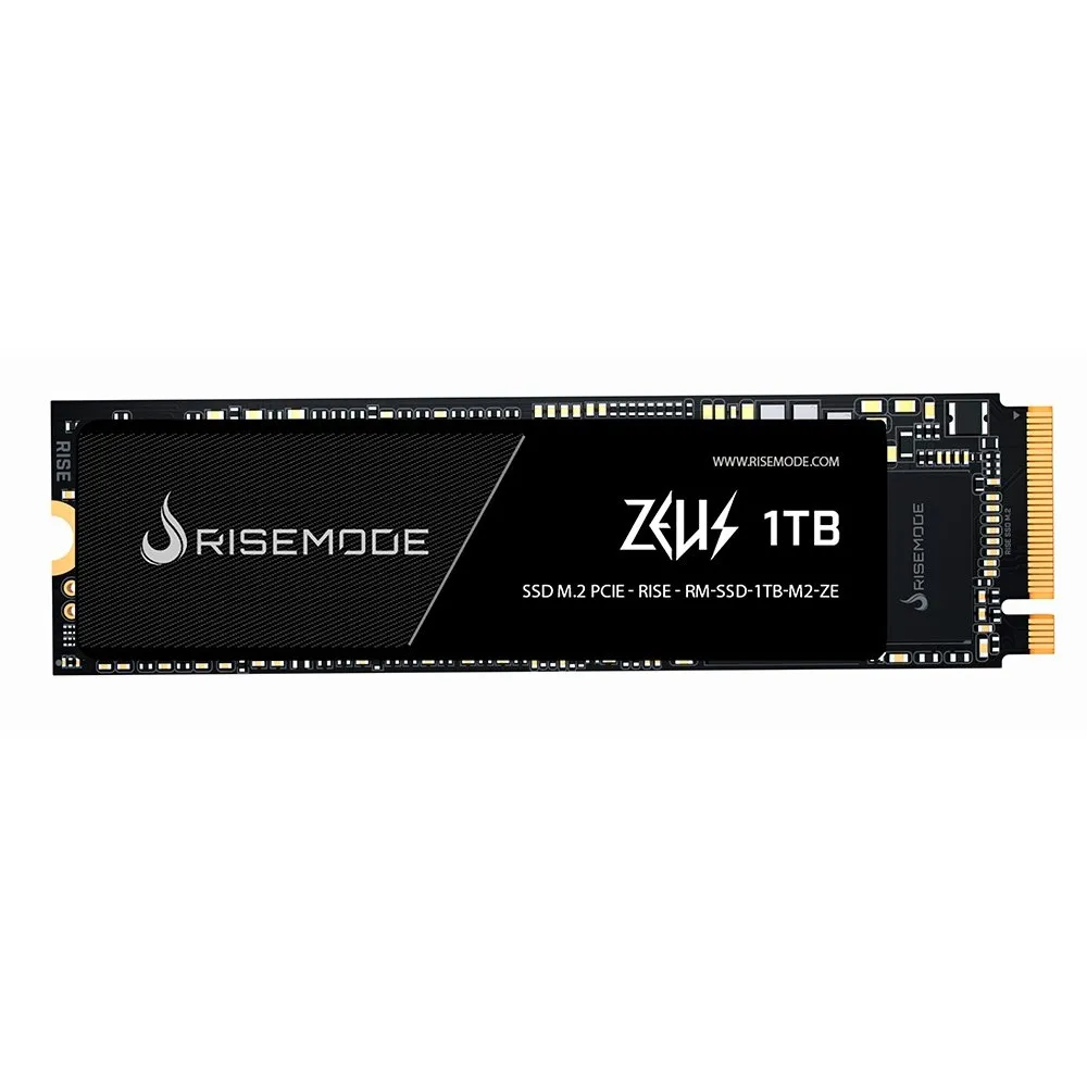SSD Rise Mode 1TB, M.2 Nvme, Zeus Series, Leitura: 5200MB/s e Gravação: 4600MB/s - RM-SSD-1TB-M2-ZE