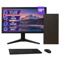 Computador Completo Intel i5 3.60ghz 16gb 240GB Monitor 19
