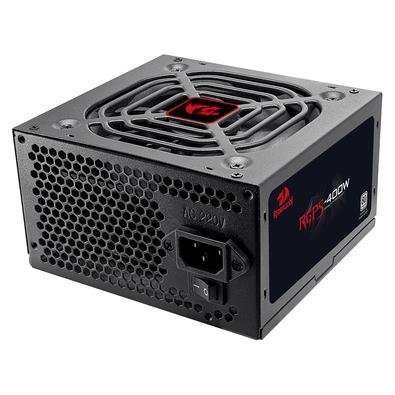 Fonte Gamer Redragon RGPS, 400W, 80 Plus White, PFC Ativo, Sem Cabo, Preto - GC-PS012