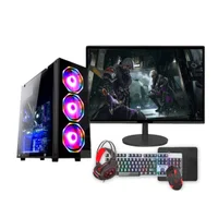 "Pc Gamer Completo Intel Core I5 Geração 3 16gb Amd Rx550 4gb Ssd240gb Monitor19"" - Kit Gamer Teclado Mouse - Fonte 500w"