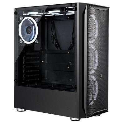 Gabinete Gamer Rise Mode Z3 Glass, Lateral em Vidro Fumê, Sem FANs, Preto - RM-Z03-03-FB