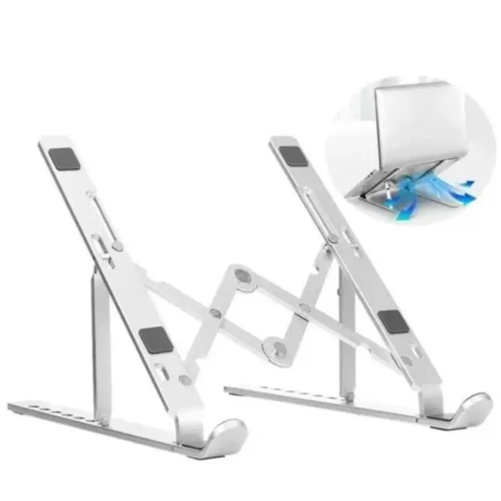 Suporte Base De Alumínio Ergonômico Para Notebook