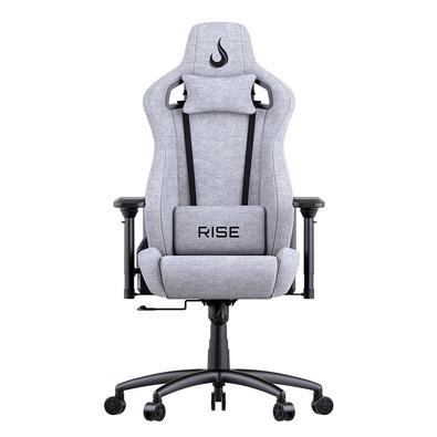 Cadeira Gamer Rise Mode Z5, Ângulo Ajustável, Braço 4D, Cinza Claro, Tecido - RM-CG-Z05-GR-FBC