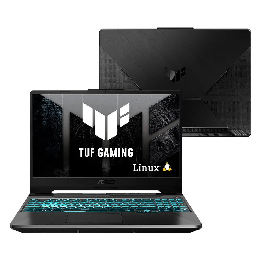 "Notebook Gamer ASUS TUF Gaming A15 RTX3050, AMD RYZEN 7 16 GB, 512 GB SSD, KeepOS, Tela 15.6"" FHD, Preto Grafite - FA506NCG-HN298"