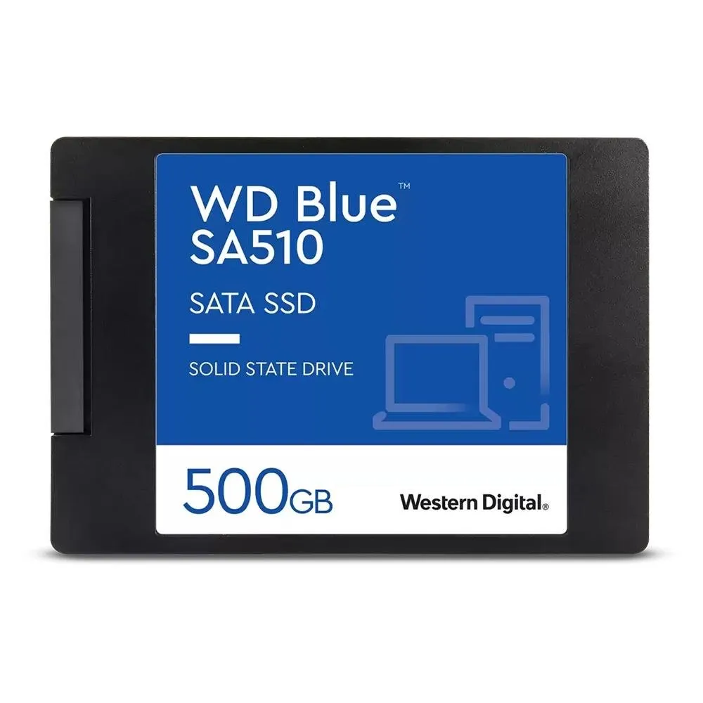 "SSD SanDisk WD Blue, 500GB, SATA III, 2.5"", Leitura: 560MB/s, Gravação: 510MB/s, Preto - WDS500G3B0A"