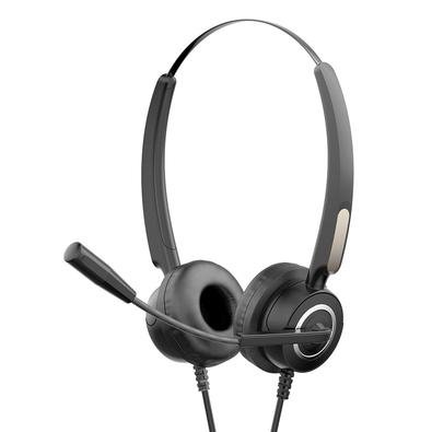 Headset HP DHE-8000, Drivers 30mm, USB, Plug And Play, Com Microfone Flexível, Compatível com Windows e Mac, Preto