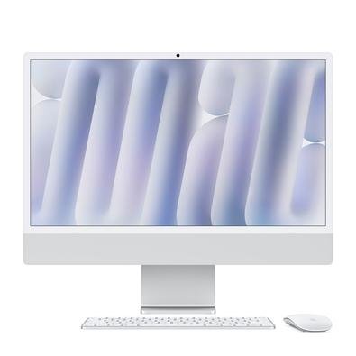 "iMac Apple Tela Retina 24"" 4.5K, Chip M4, CPU 10 Núcleos, GPU 10 Núcleos, Neural Engine de 16 Núcleos, 16GB RAM, 512GB SSD, Prata - MWUV3BZ/A"