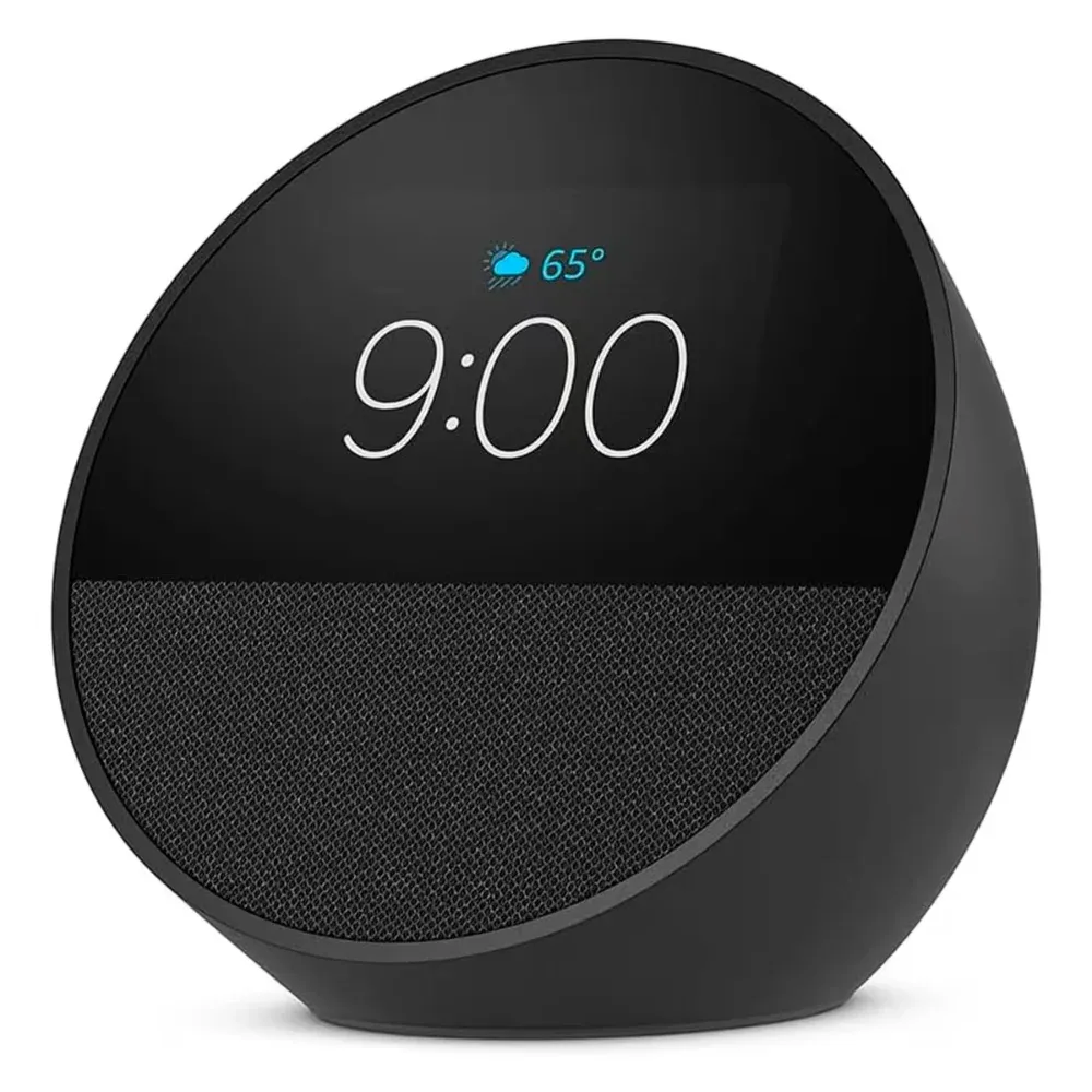 Assistente Virtual Echo Spot 2024 Smart Alarm Clock Preto