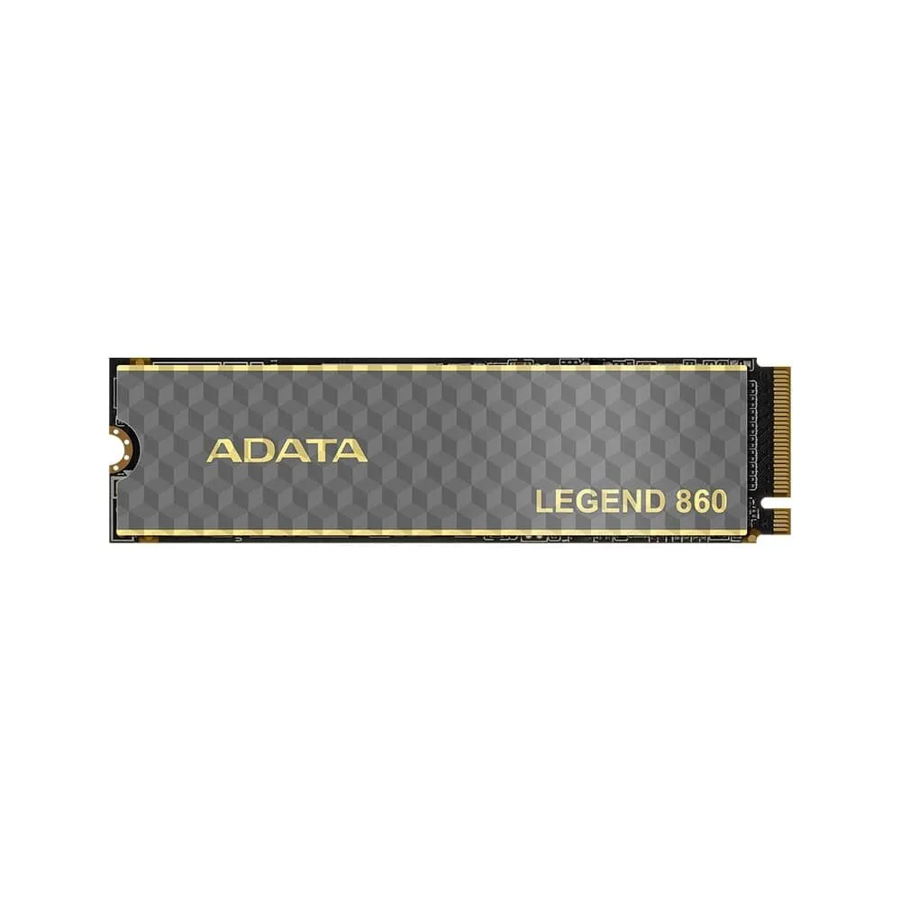 SSD Adata Legend 860, 500GB, M.2 2280, PCIe Gen 4x4, NVMe Leitura: 6000MB/s, Gravação: 5000MB/s, Compatível com PS5, Preto - SLEG-860-500GCS