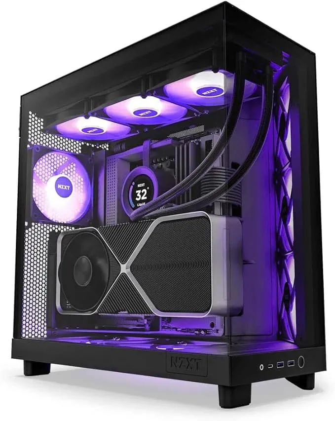 PC Gamer High End Ryzen 7 9800x3d Rtx 5060 ti 16gb, 16gb Ddr5 2TB Nvme WINDOWS 11 Pro Nzxt H6 Flow