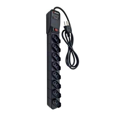 Filtro de Linha + Protetor TS Shara, 8 Tomadas, Bivolt, Preto - 556