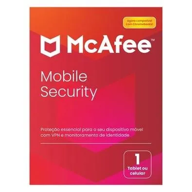 McAfee Mobile Security, Proteção para 1 Tablet ou Móvel, 1 Ano - MMB31BNR1RAAD
